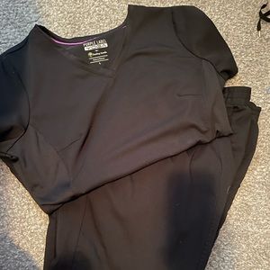 Large healing hands purple label scrub set